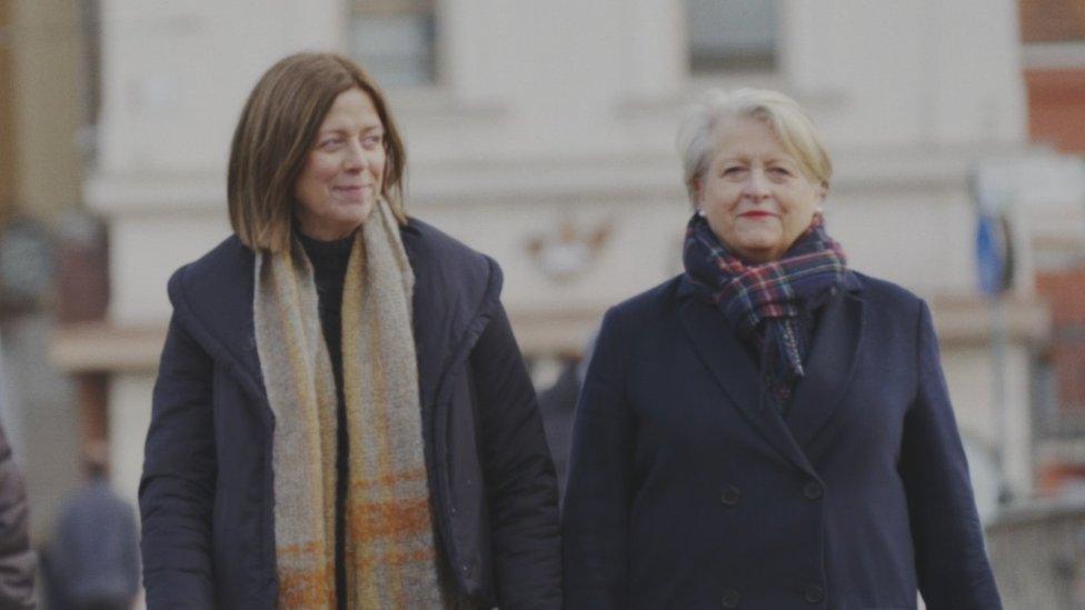 Janet Dabbs (left) and her sister Liz George (right)