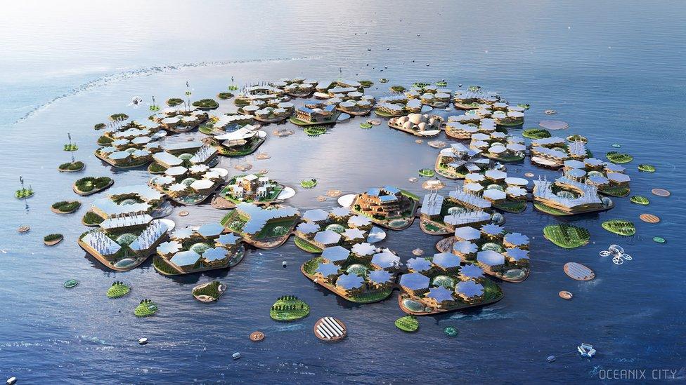 Floating City in South Korea.