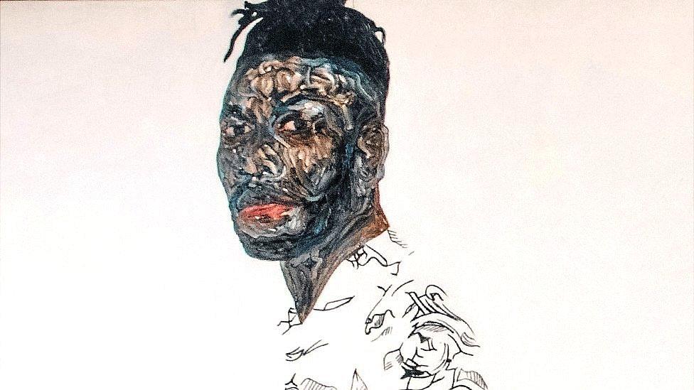 Amoako Boafo self-portrait