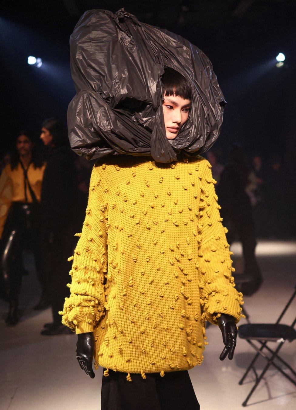 Models present creations during the Harri show, London Fashion Week