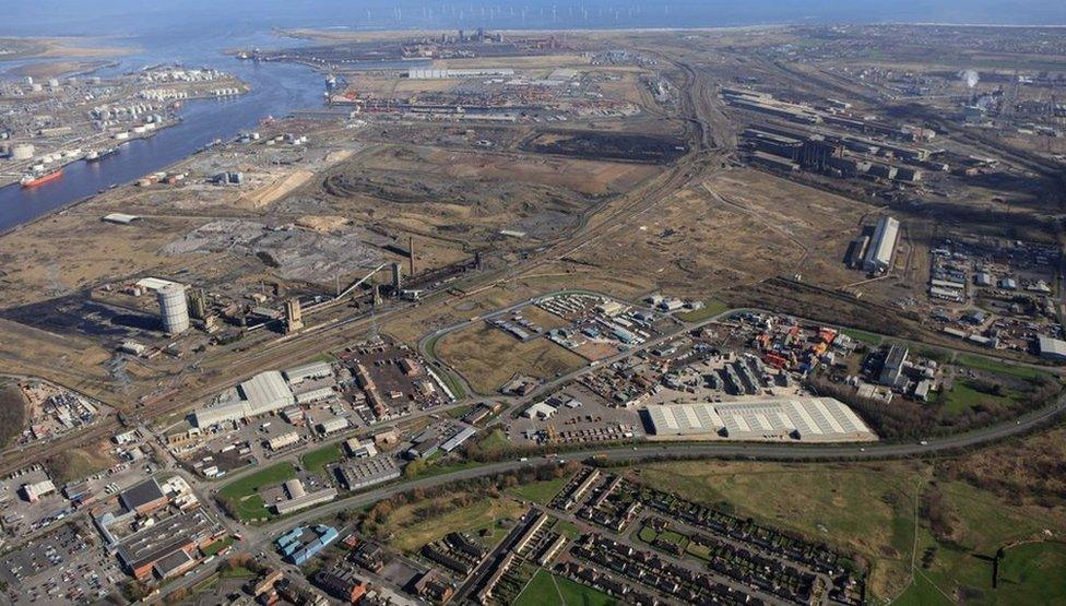 The former SSI steel site at Redcar