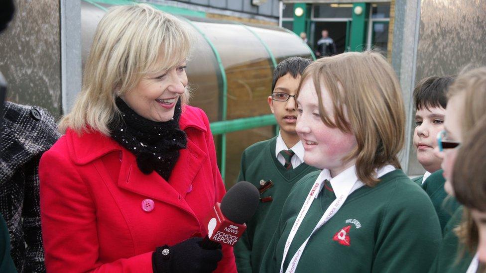 Carol Kirkwood and School Reporter