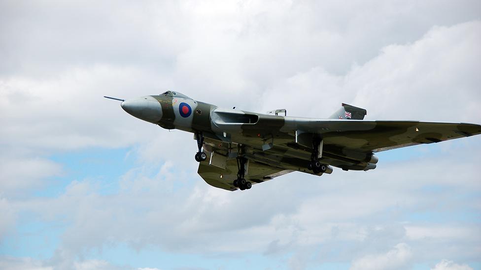 Vulcan in flight