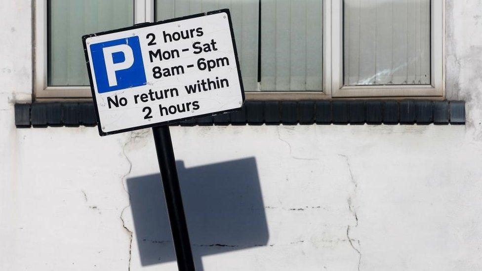 Parking sign