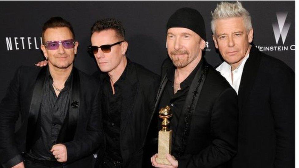 U2 received a Golden Globe in 2014 for Ordinary Love, as featured in Mandela: Long Walk to Freedom