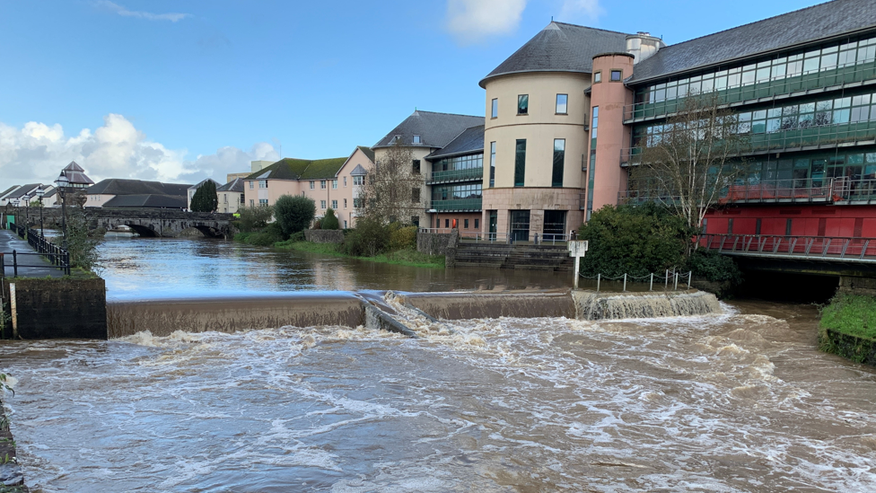 River Cleddau pictured last Sunday