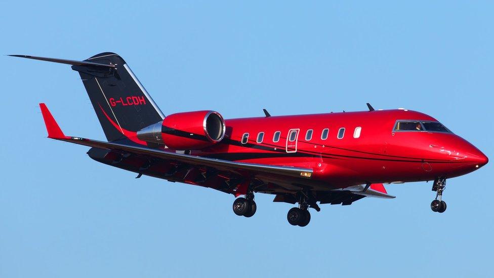 Lewis Hamilton's private jet