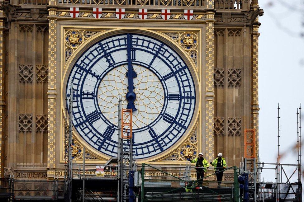 Scaffolding is removed from Big Ben