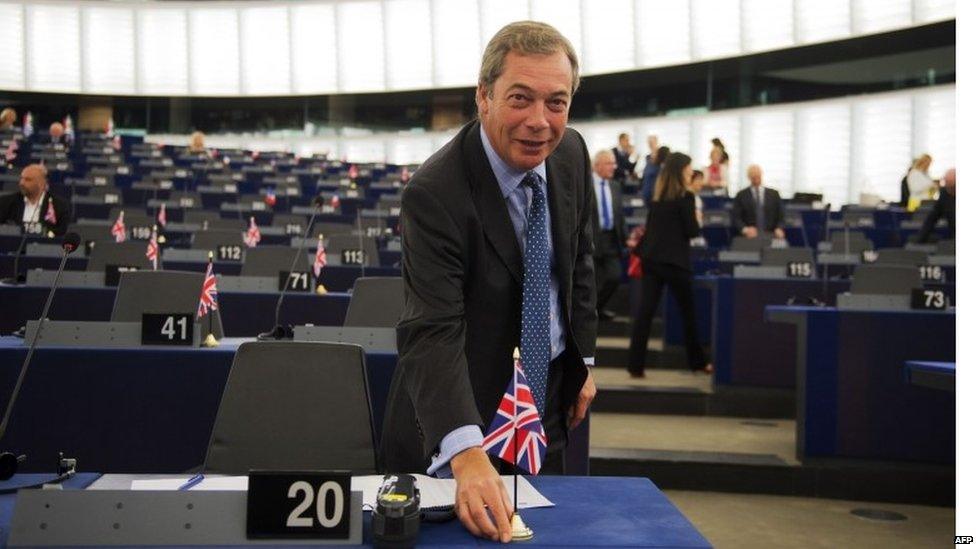 Nigel Farage in the European Parliament