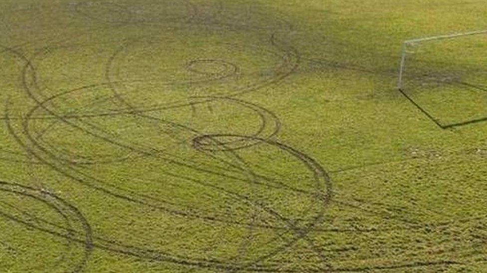 Betterment Park turf torn