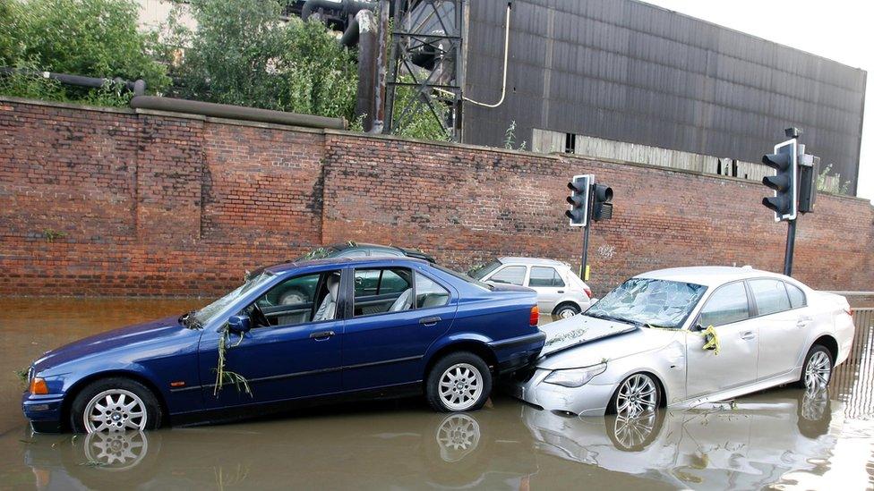 Abandoned cars in Sheffield