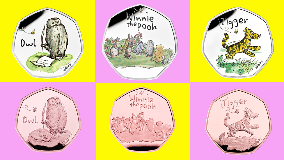 The Winnie the Pooh coins