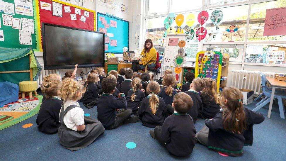 The reception class at Manor Park School and Nursery in Knutsford, Cheshire