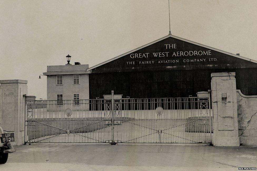 The Entrance To Heath Row Aerodrome Now Heathrow Airport, 1936