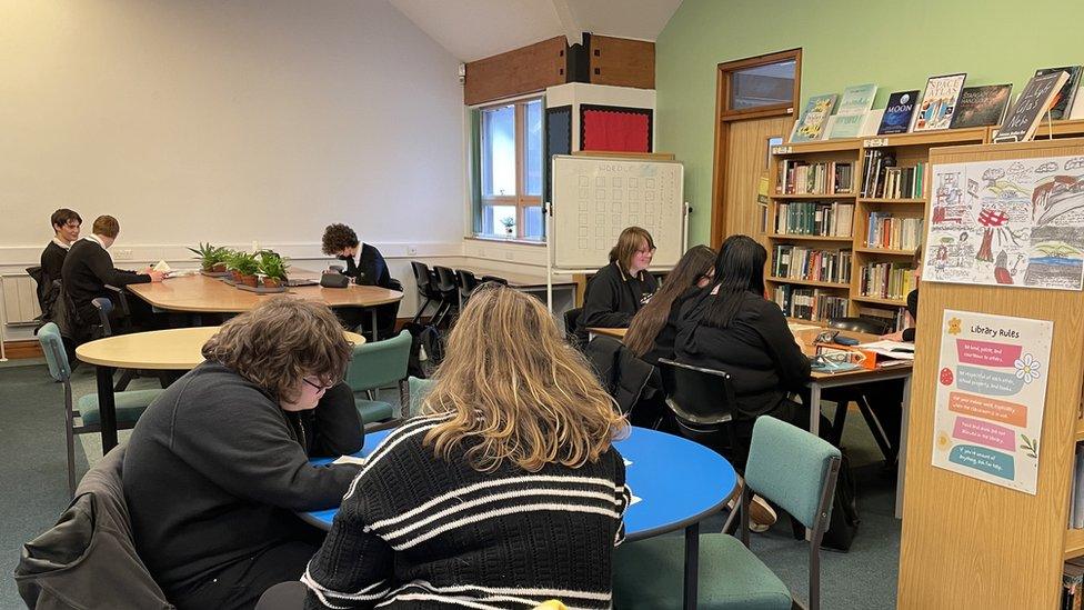 Library at Ysgol Friars