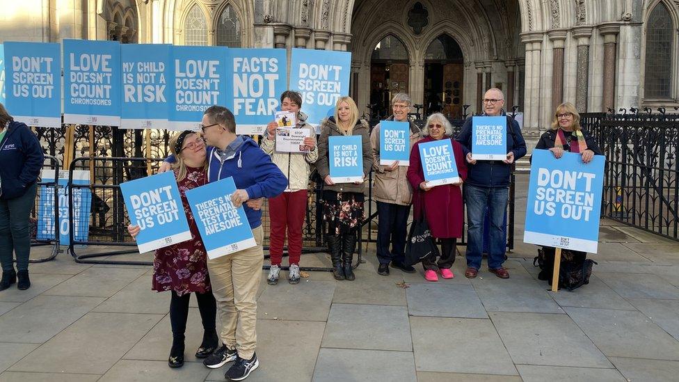 Heidi Crowter outside the Court of Appeal