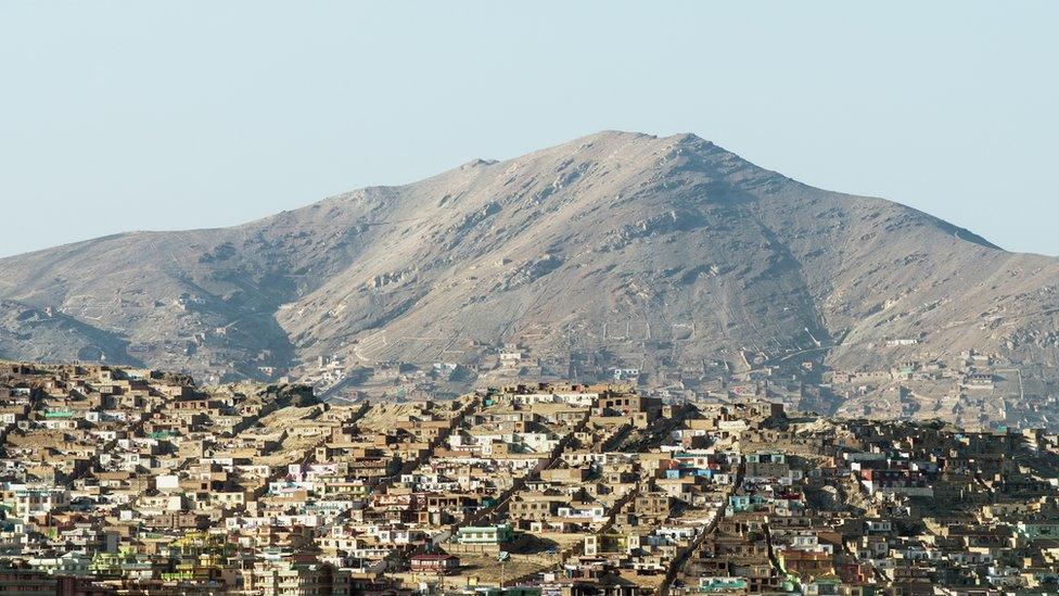 View of part of Afghanistan's capital city, Kabul