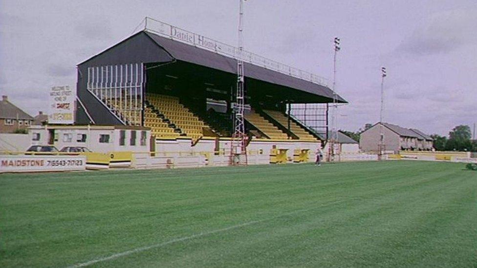 Dartford's Watling Street stadium in the 1990s