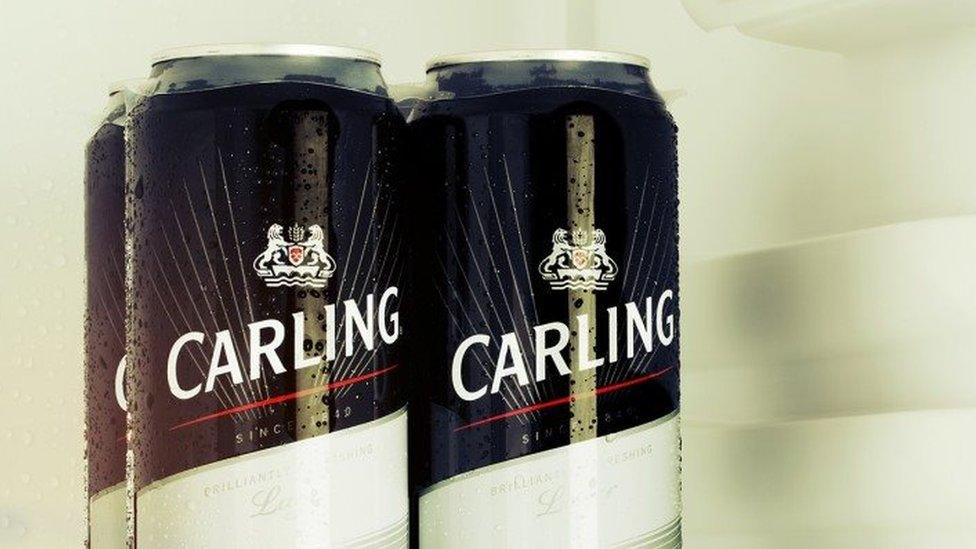 Cans of Carling