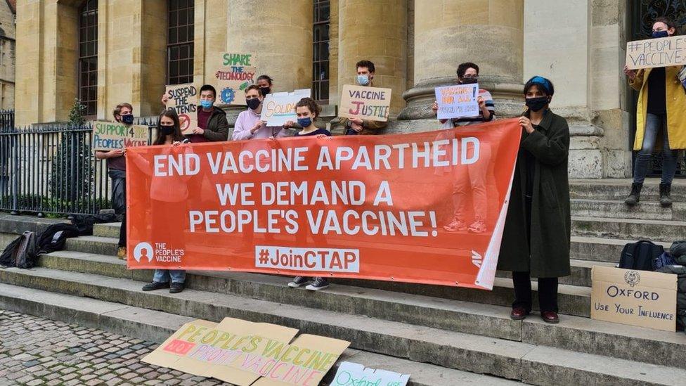 Protesters in Oxford