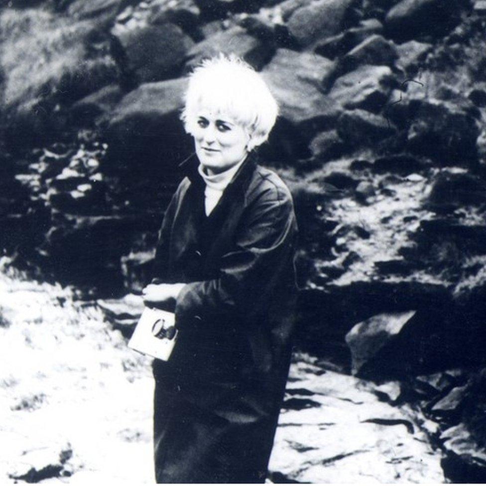 Myra Hindley photographed on Saddleworth Moor by Ian Brady