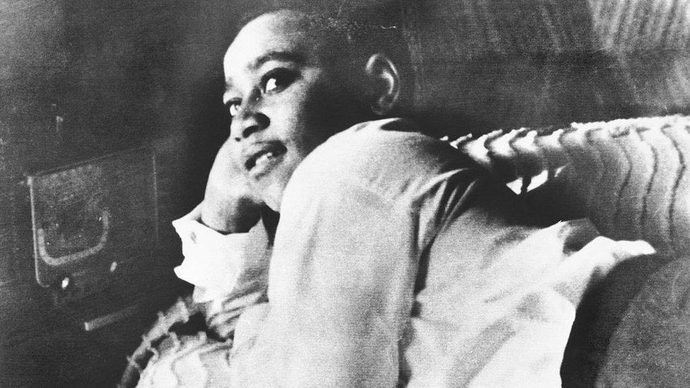 Image shows Emmett Till