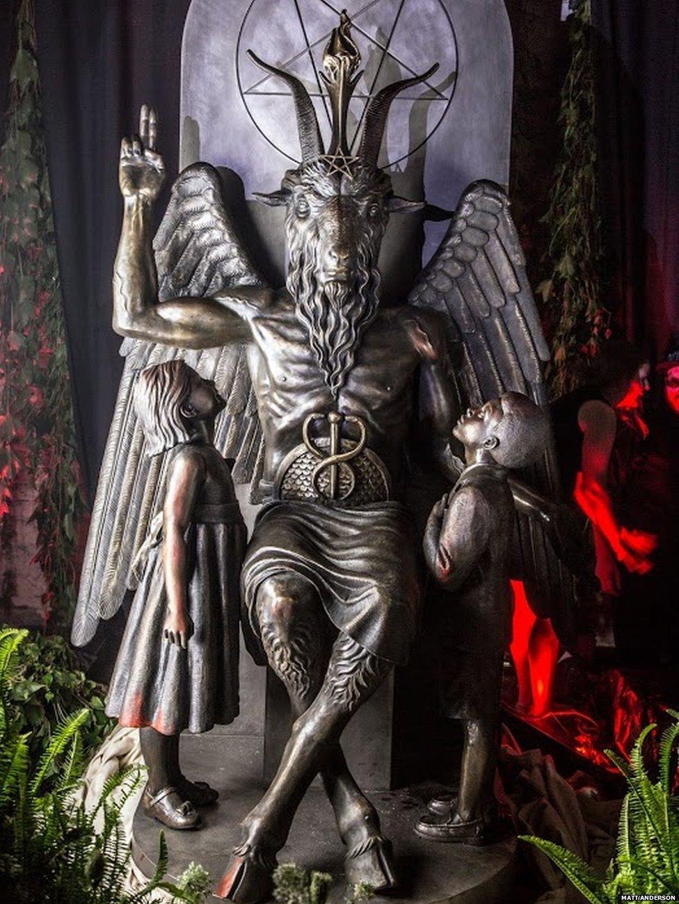 Baphomet statue