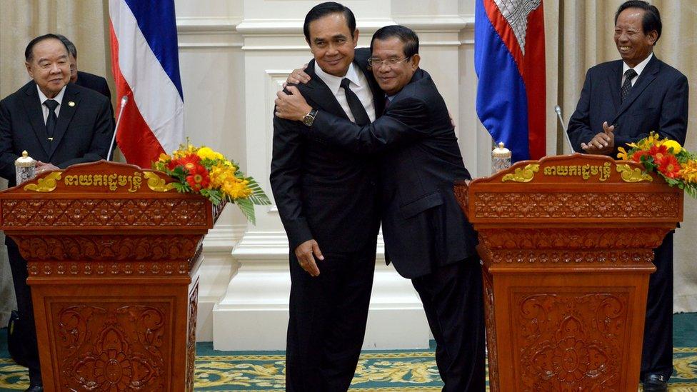 Prayut Chan-ocha and Hun Sen