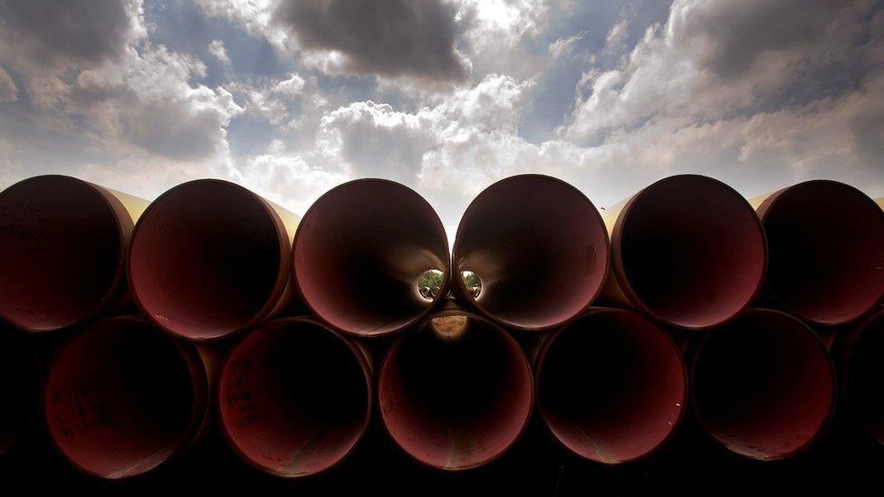 Gas pipes