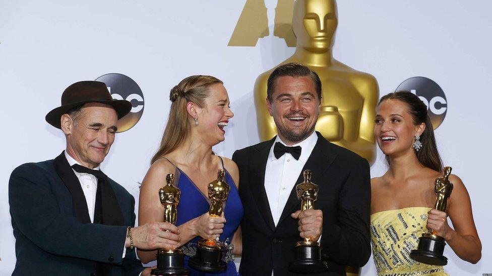 Mark Rylance, Brie Larson, Leonardo DiCaprio, Alicia Vikander