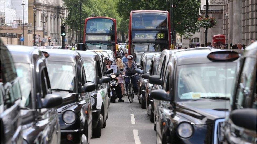 Black cab protest