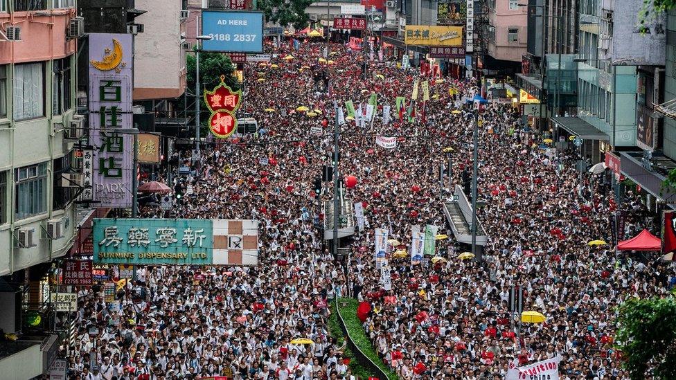 Protesters-marching