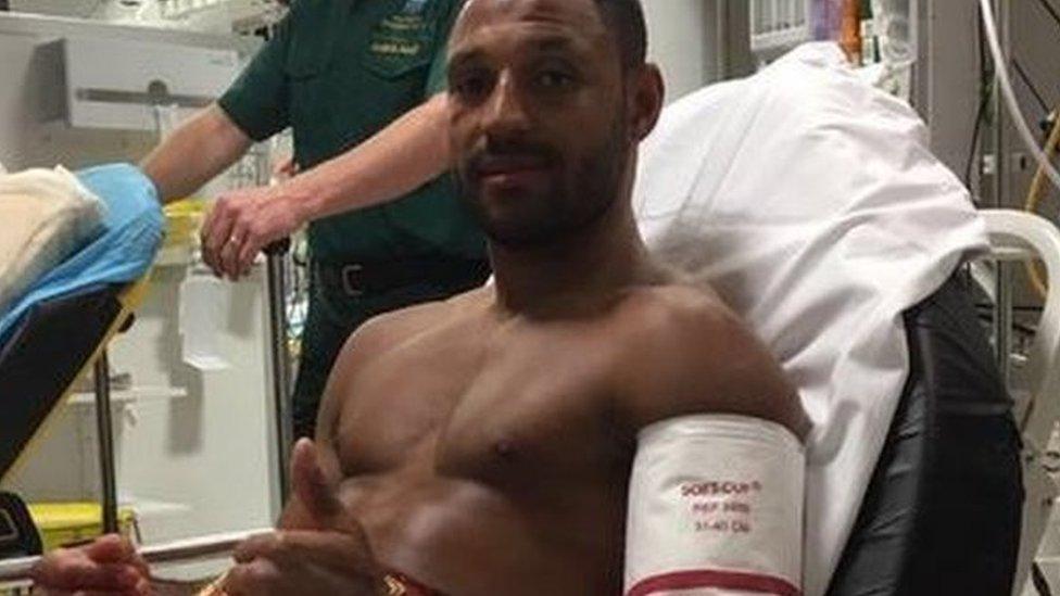 Kell Brook in hospital after his defeat against Gennady Golovkin