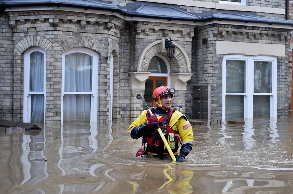 A search and rescue worker in York