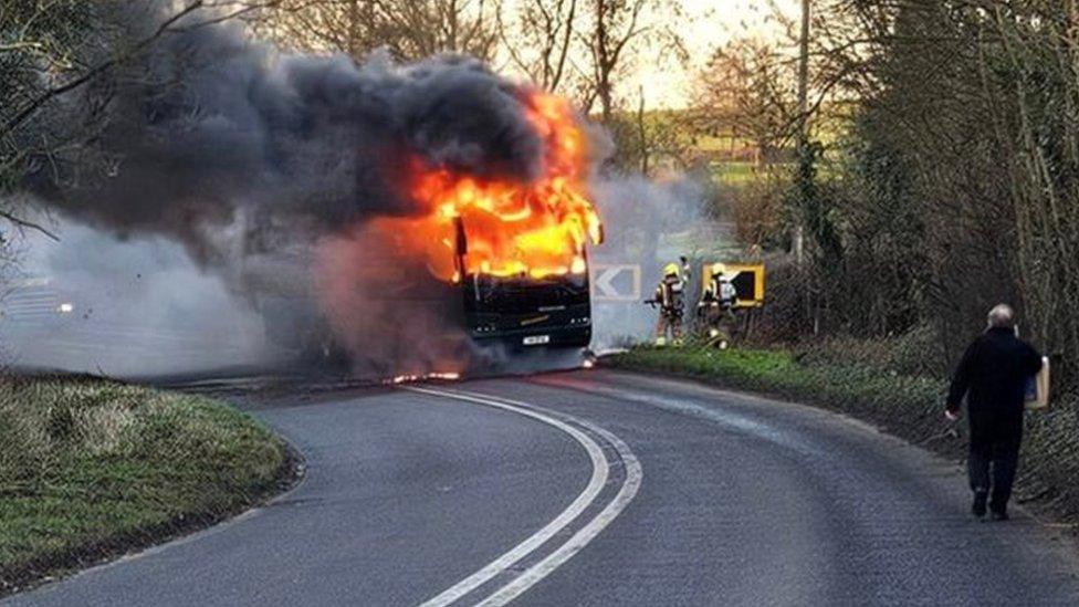 bus fire