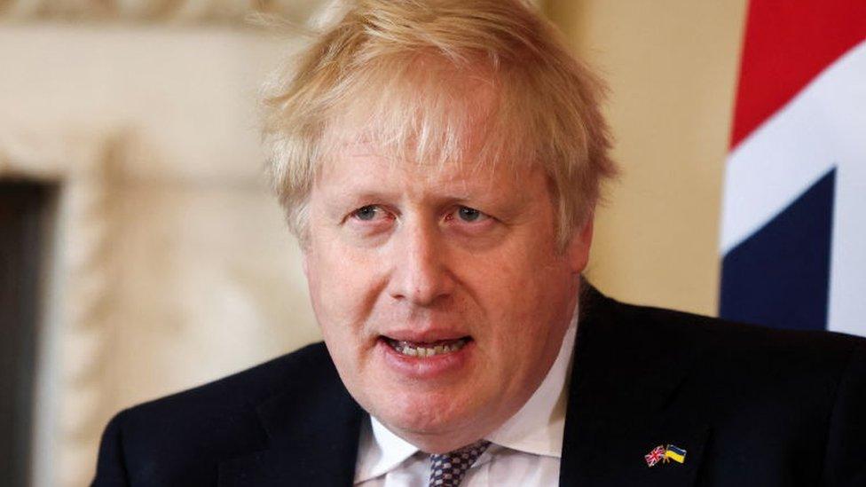 Prime Minister Boris Johnson at Downing Street