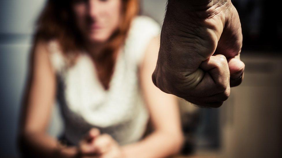 Stock image of a domestic violence incident