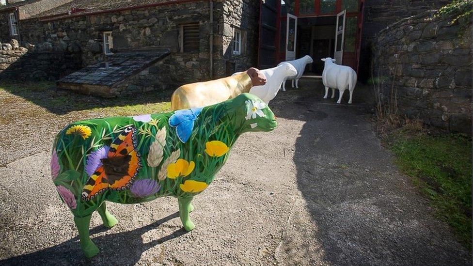 Sheep sculpture