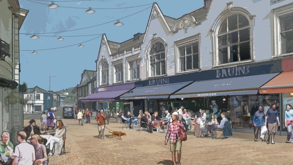 Artist's impression of the proposals for Mexborough town centre