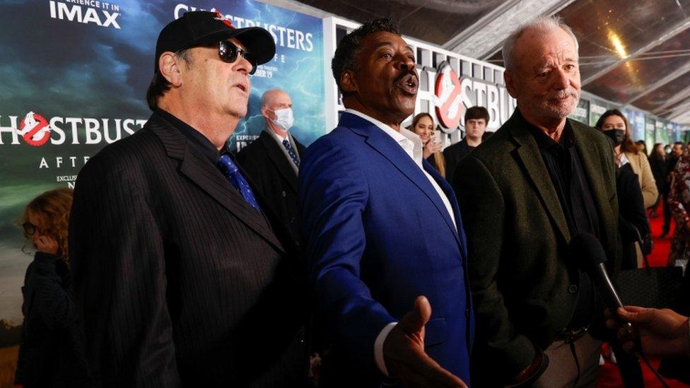 Dan Aykroyd, Ernie Hudson and Bill Murray pictured last month