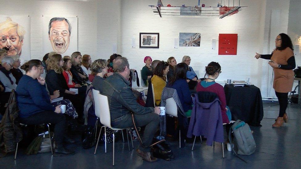 A speaker addresses the conference delegates