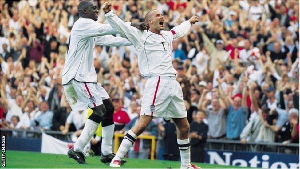 David Beckham v Greece 2001