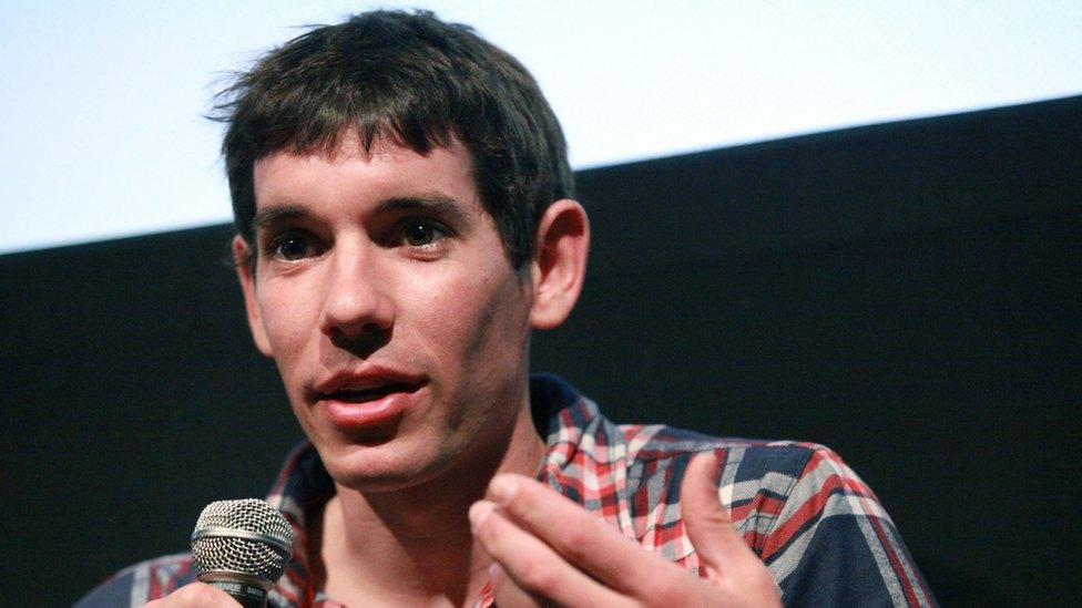 Free solo climber Alex Honnold in New York (07 April 2011)