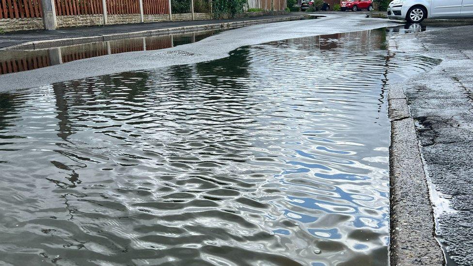 Flooding in Parbold