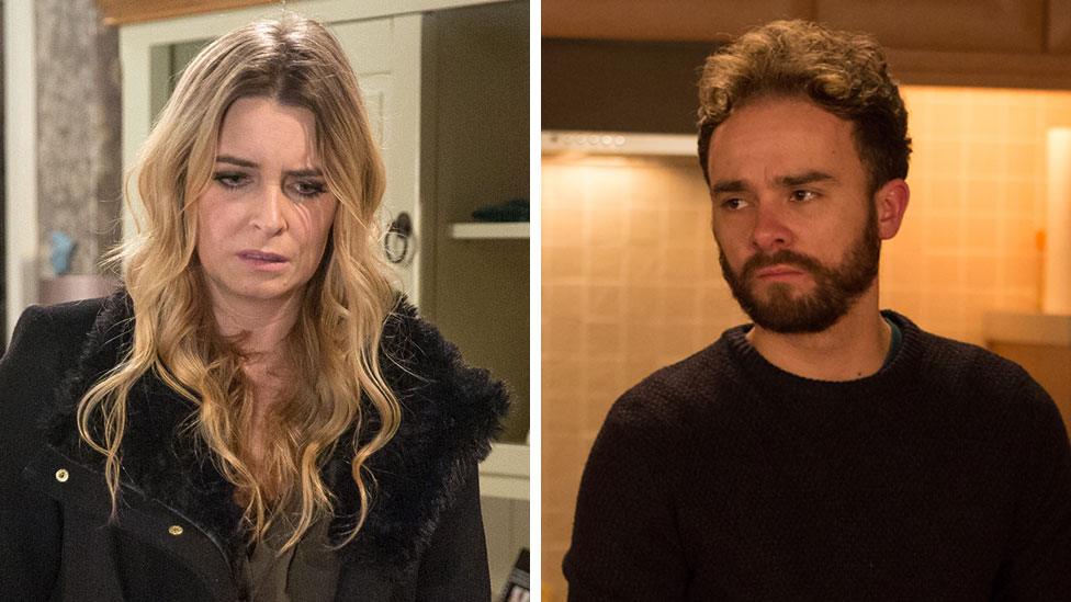 Emma Atkins and Jack P Shepherd