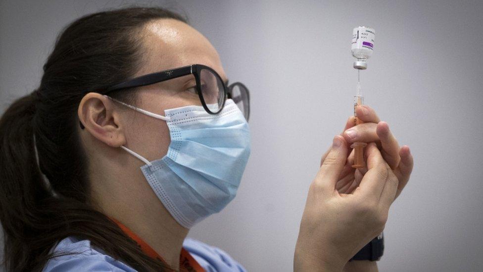 nurse with vaccine in edinburgh