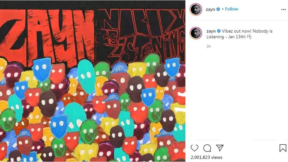 zayn new music post