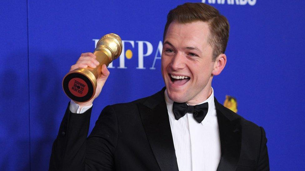 Taron Egerton thanked Sir Elton John "for living a life less ordinary"