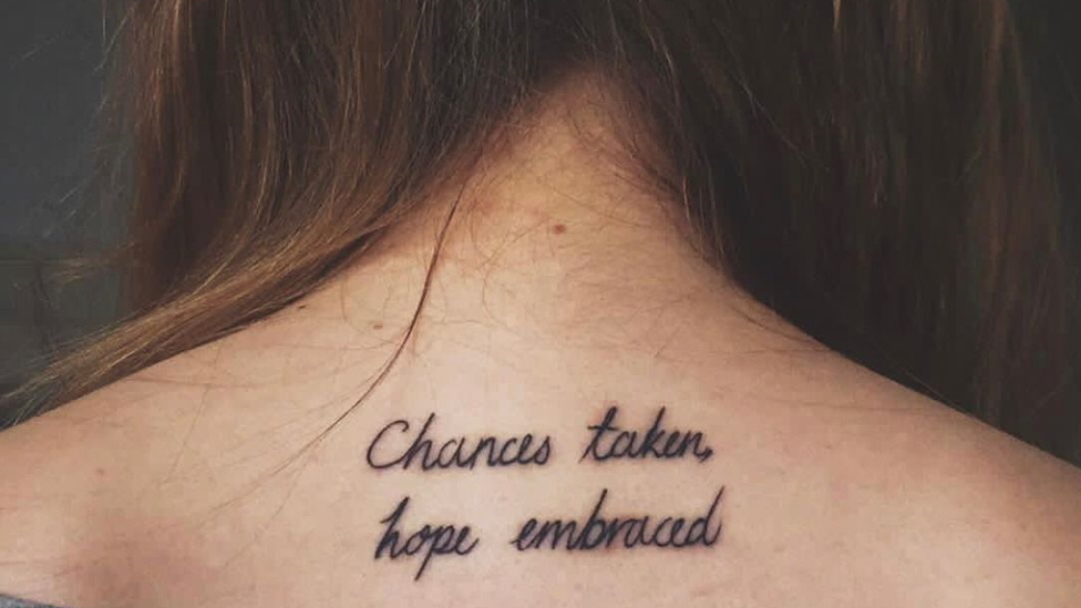 Paramore lyrics tattoo.