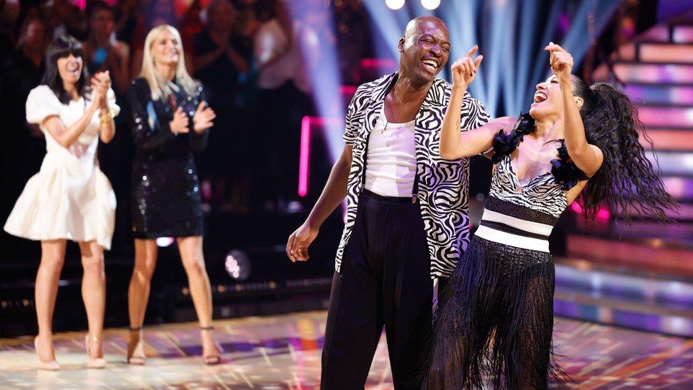 Eddie Kadi and Karen Hauer